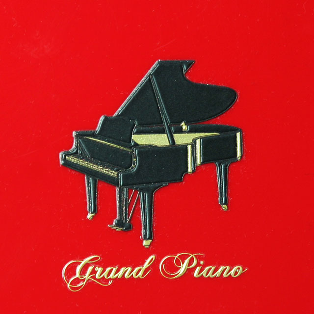蒔絵風ステッカー グランドピアノ 音楽雑貨・アクセサリー専門店