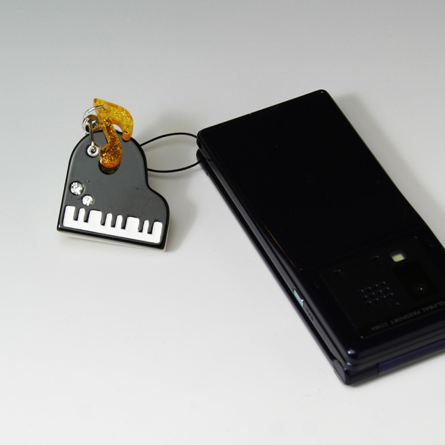 ミラーストラップ グランドピアノ 音楽雑貨 音楽グッズ 音楽小物