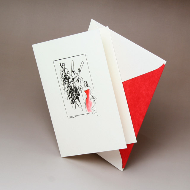 Jazz Orchestra グリーティングカード 音楽雑貨・アクセサリー専門店