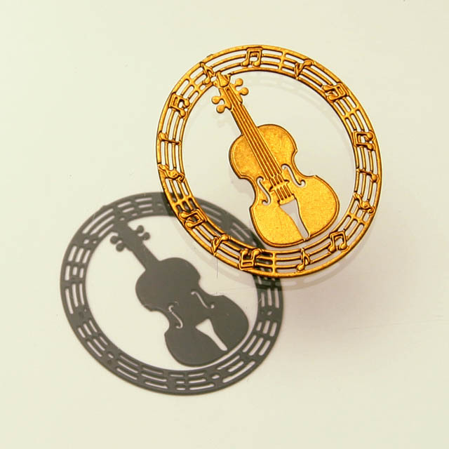 プチクリップ ヴァイオリン 10 pieces 音楽雑貨・アクセサリー