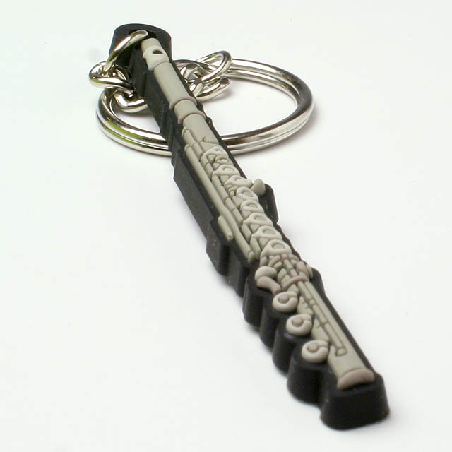 キーホルダー キーチェーン フルート 音楽雑貨 音楽グッズ 音楽小物