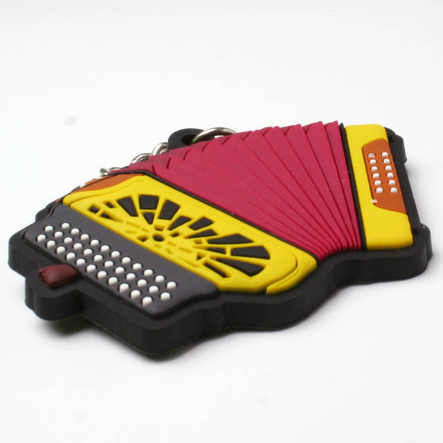 絶版品】アコーディオン ラバーズ キーホルダー 【ボタン式】 音楽雑貨