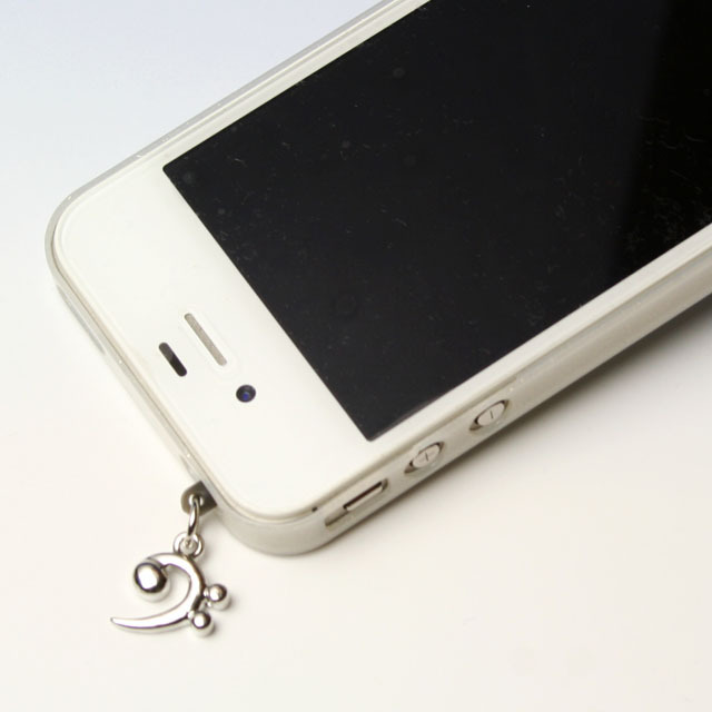 スマホ チャーム ヘ音記号 音楽雑貨 音楽グッズ