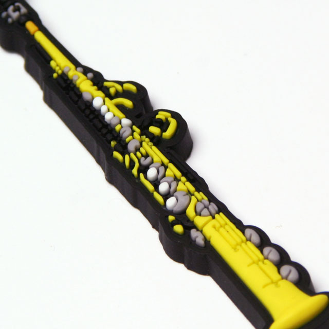 ソプラノサックス soprano sax ラバーズキーホルダー 音楽雑貨 音楽ギフト 音楽グッズ