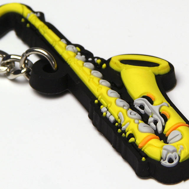 テナーサックス tenor sax ラバーズキーホルダー 音楽雑貨 音楽ギフト 音楽グッズ