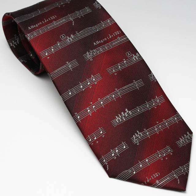 西陣織 ネクタイ 音楽雑貨 音楽ギフト 楽譜