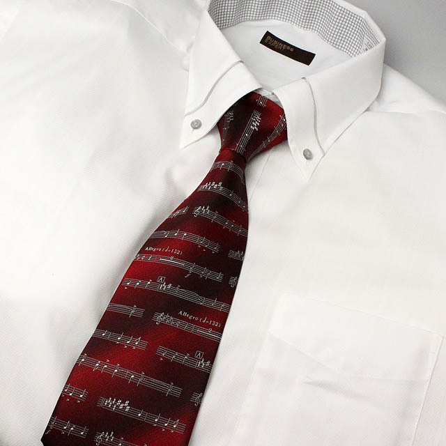 西陣織 ネクタイ 音楽雑貨 音楽ギフト 楽譜