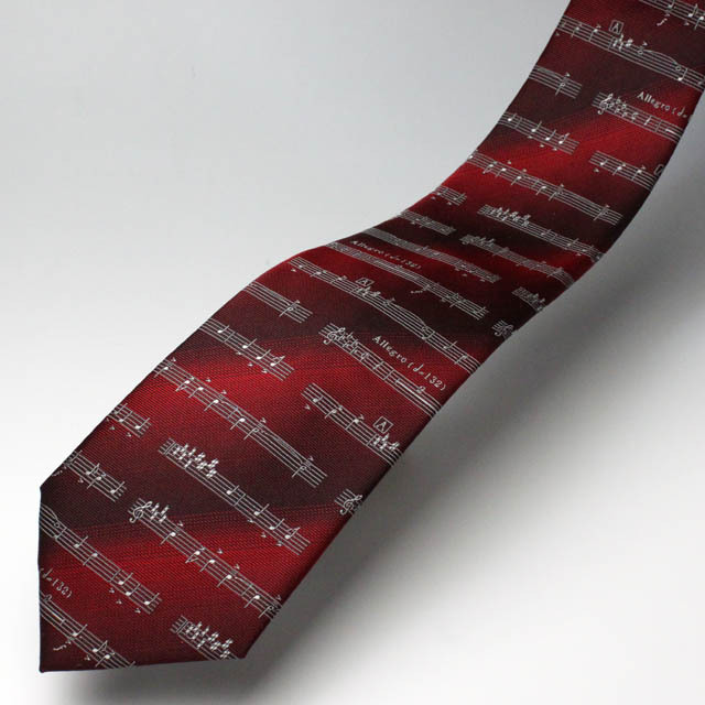 西陣織 ネクタイ 音楽雑貨 音楽ギフト 楽譜