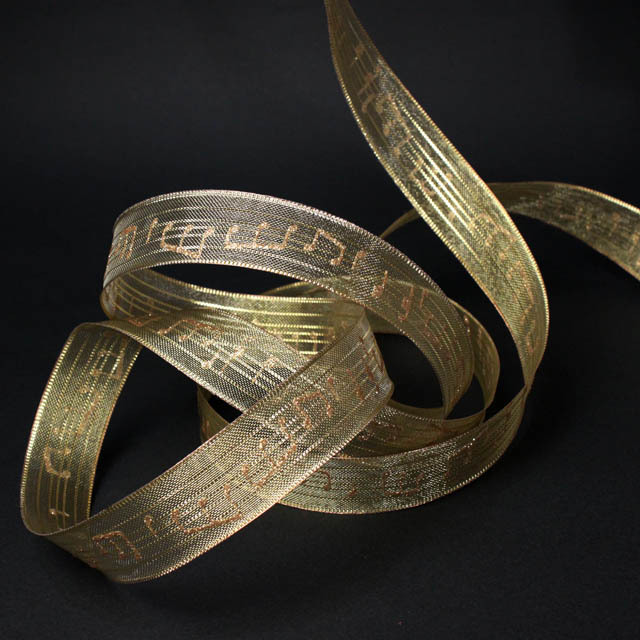 楽譜リボン wired ribbon 音楽雑貨 音楽グッズ