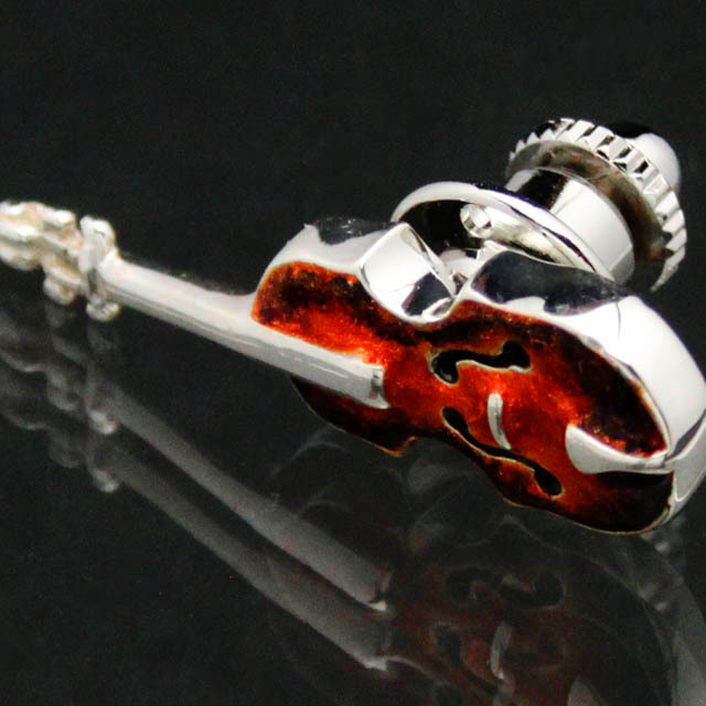 SV925シルバー ピンズ ヴァイオリン 音楽雑貨 音楽グッズ 音楽ギフト