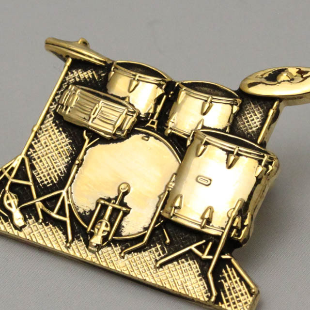 ドラムセット Drum Set ブローチ 楽器グッズ 音楽雑貨