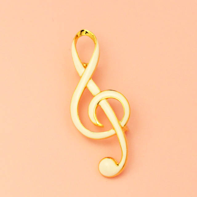 エナメルブローチ ト音記号 音楽アクセサリー 音楽グッズ