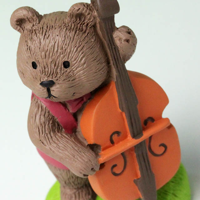 音符の森 オーナメント コントラバス くま 音楽雑貨