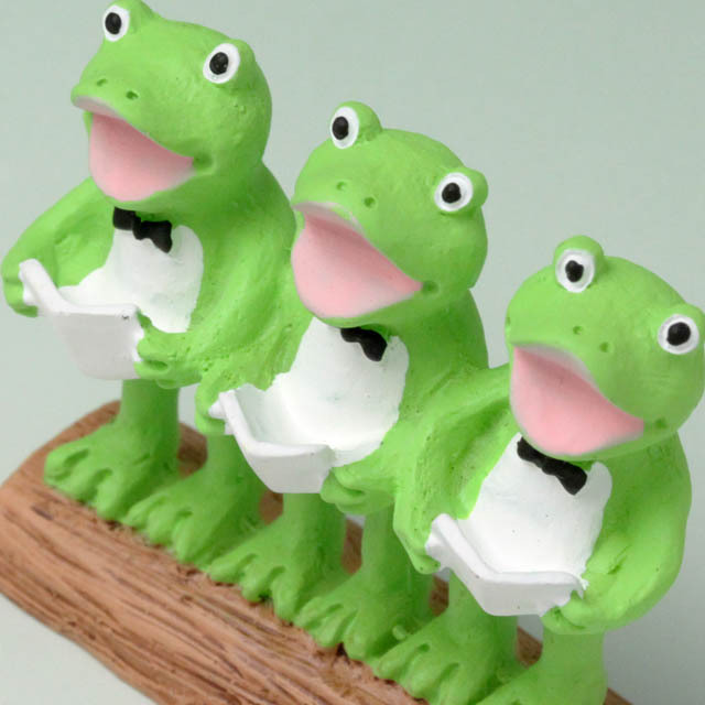 音符の森 オーナメント コーラス かえる 音楽雑貨