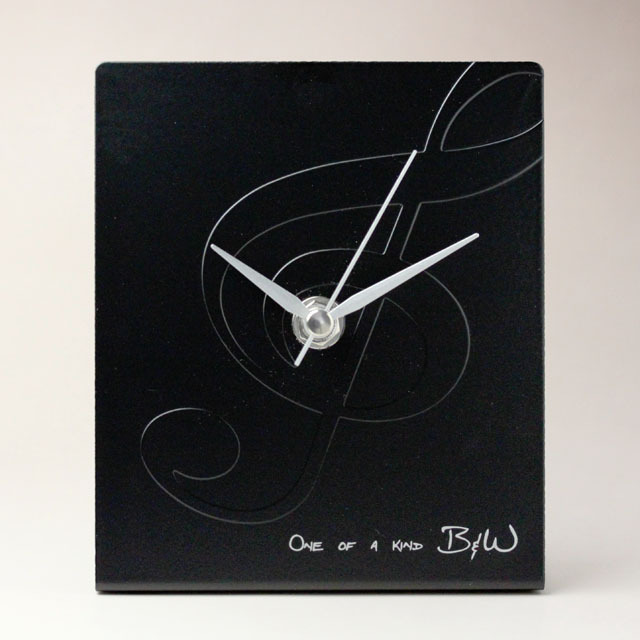 ト音記号 メタルクロック（置時計） 565655 音楽雑貨・アクセサリー