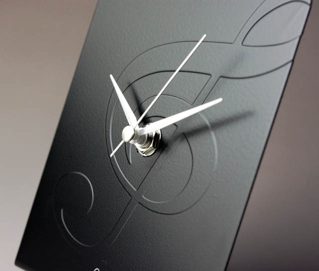 ト音記号 メタルクロック（置時計） 565655 音楽雑貨