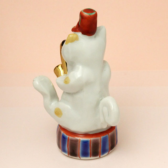 九谷焼 猫マーチング アルトサックス 音楽雑貨 音楽グッズ