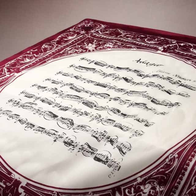 バッハ,無伴奏ヴァイオリンのためのソナタ第1番,Adagio,ハンカチ,音楽雑貨