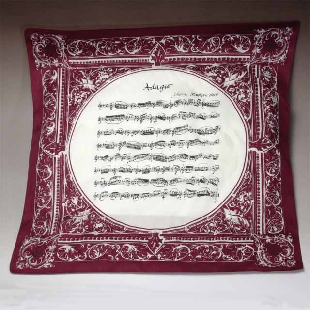 バッハ,無伴奏ヴァイオリンのためのソナタ第1番,Adagio,ハンカチ,音楽雑貨