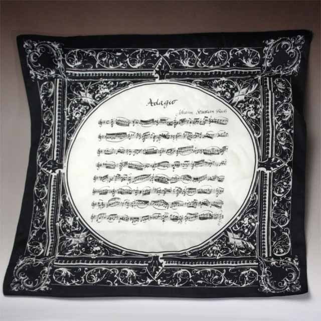 バッハ,無伴奏ヴァイオリンのためのソナタ第1番,Adagio,ハンカチ,音楽雑貨