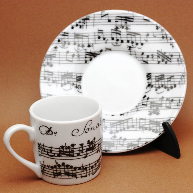 Vivaldi オーボエのためのソナタ Espresso Cup ＆ Saucer 《ホワイト