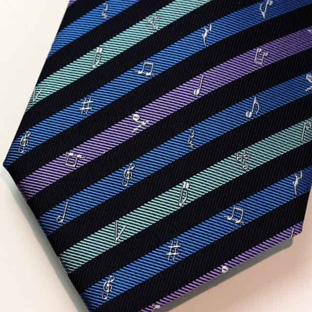 西陣織 ネクタイ 音楽雑貨 音楽ギフト 楽譜