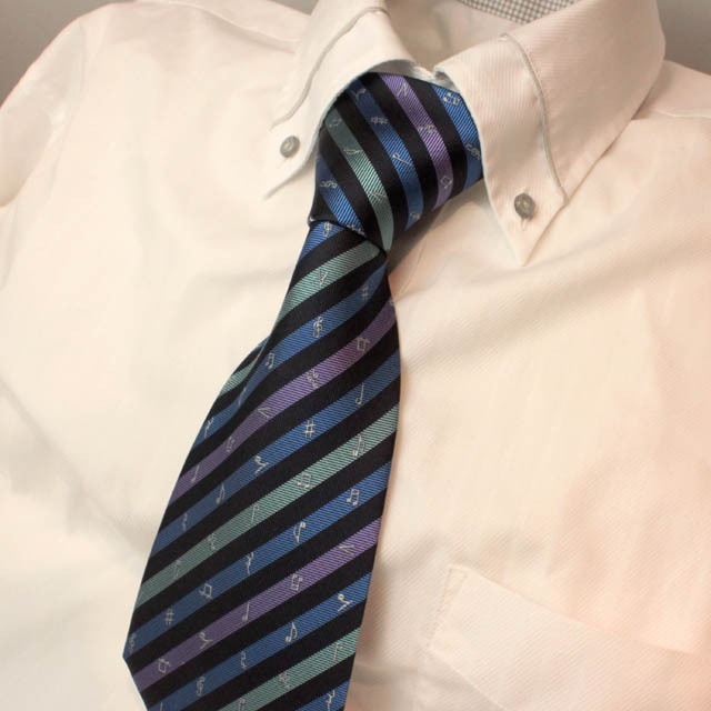 西陣織 ネクタイ 音楽雑貨 音楽ギフト 楽譜