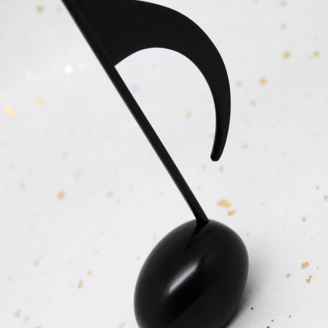 デスクカードスタンド 8分音符 《ブラック》 126725 ☆ 音楽雑貨