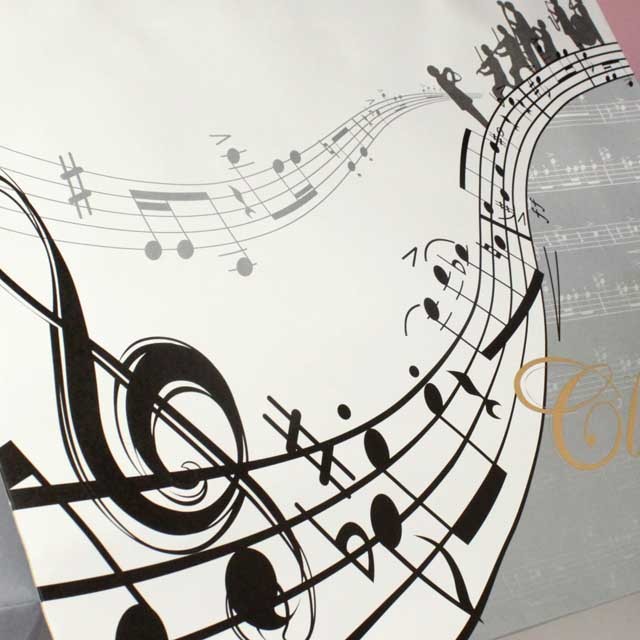 ギフト紙手提 音符 音楽雑貨 音楽グッズ