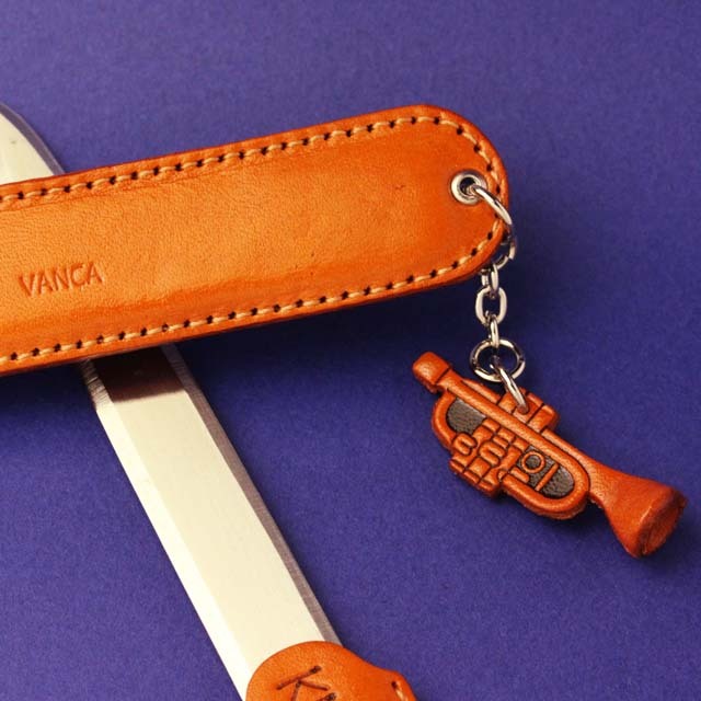 本革製 ペーパーナイフ トランペット 音楽グッズ 音楽雑貨