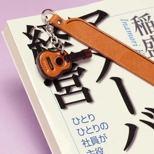 本革製 ブックマーク クラシックギター 音楽雑貨 音楽グッズ