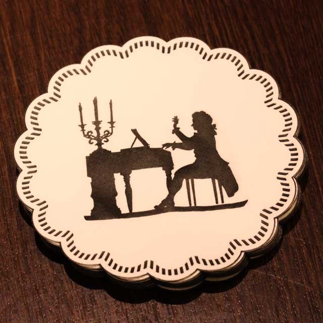 ペーパーコースター ピアノソロ 音楽雑貨 音楽グッズ