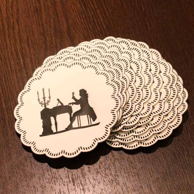 ペーパーコースター ピアノソロ 音楽雑貨 音楽グッズ