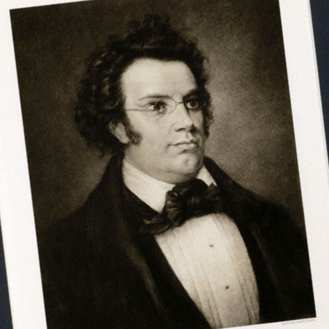 シューベルト ドイツ 銅版画 額装 音楽ギフト