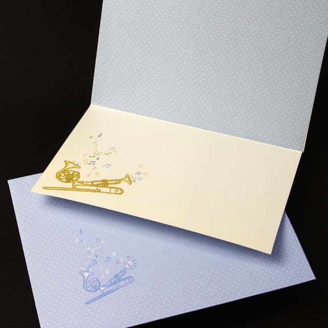 多目的カード フルート ホルン トランペット トロンボーン 音楽グッズ