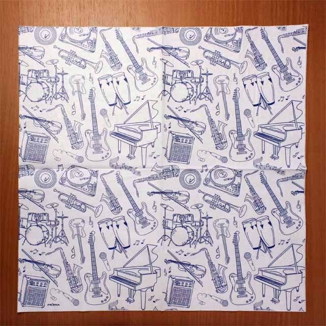 ペーパーナプキン 音楽雑貨 音楽グッズ 楽器