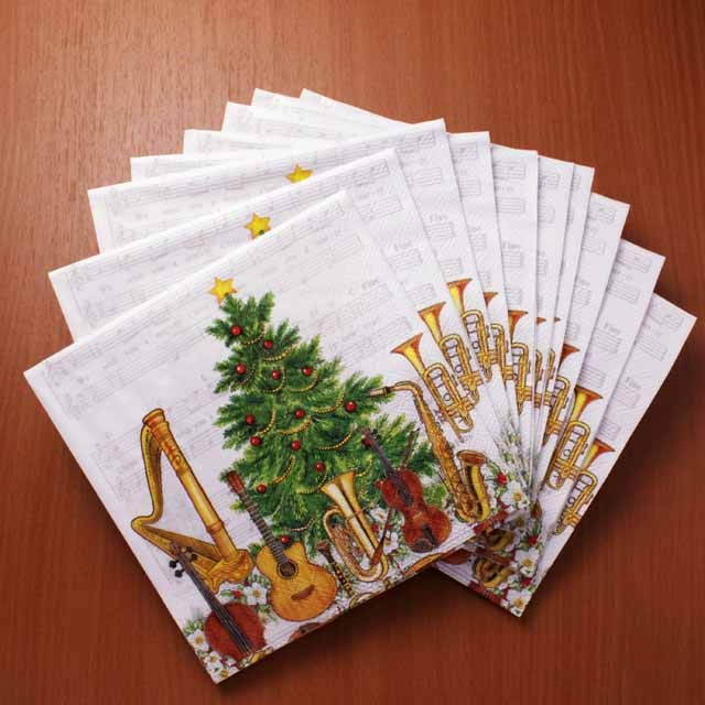 ペーパーナプキン 音楽雑貨 音楽グッズ 楽器 もみの木