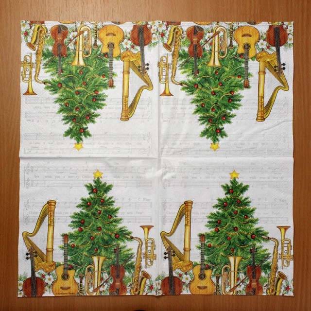 ペーパーナプキン 音楽雑貨 音楽グッズ 楽器 もみの木