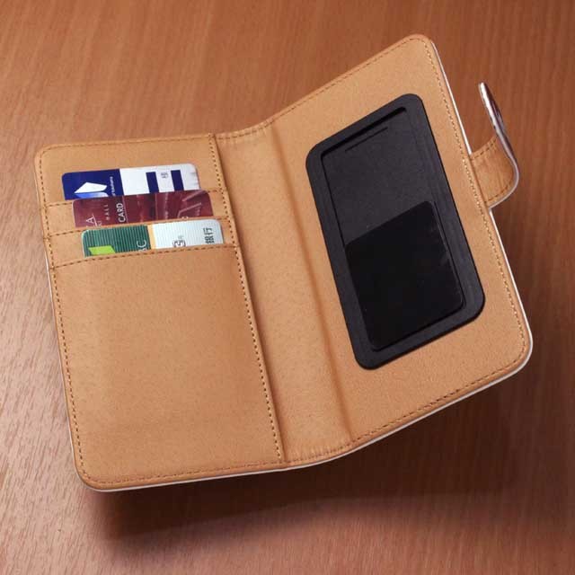 手帳型スマホケース ピアノ鍵盤 リボンキャット 音楽グッズ 音楽雑貨