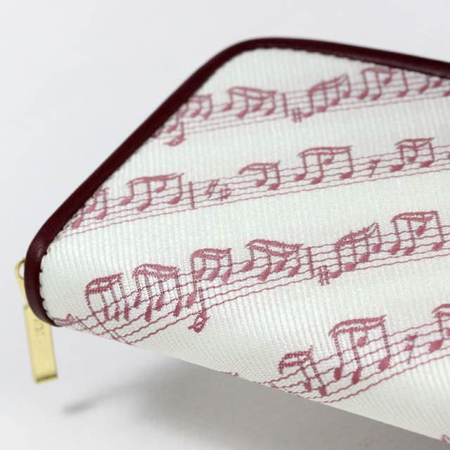 Leather Jacquard コイン・カード入れ 楽譜 音楽雑貨 音楽ギフト