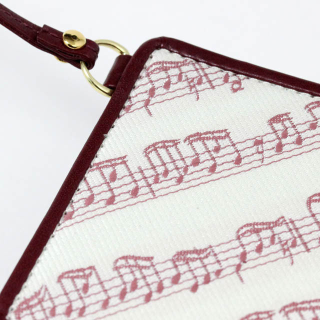 Leather Jacquard パスケース 楽譜 音楽雑貨 音楽ギフト