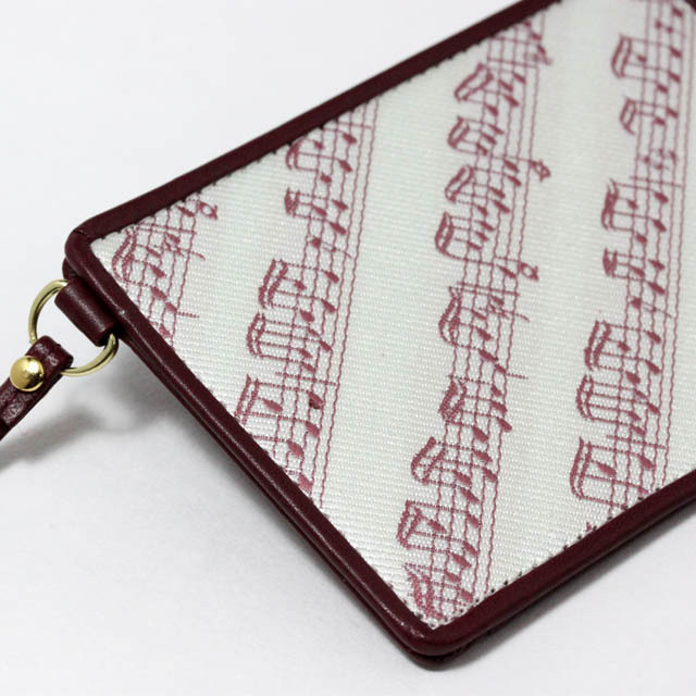 Leather Jacquard パスケース 楽譜 音楽雑貨 音楽ギフト