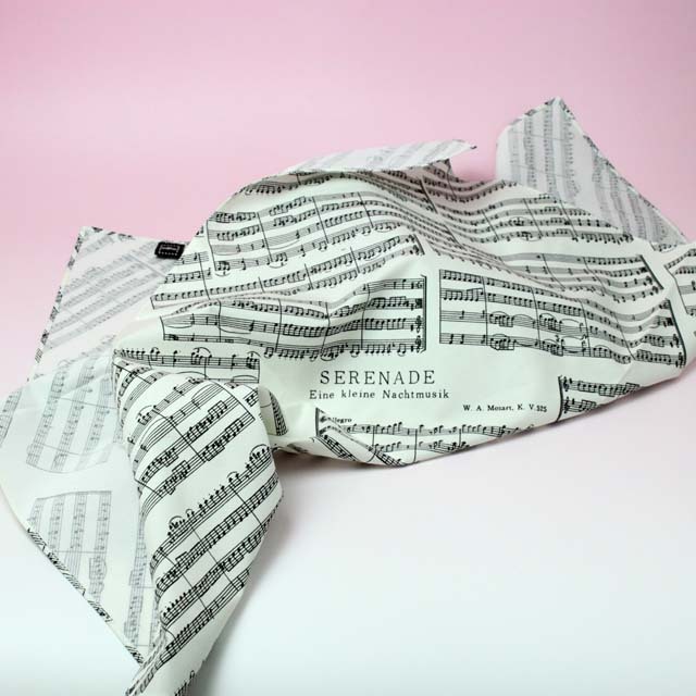 白いアイネクライネ 風呂敷 バンダナ 音楽雑貨 音楽グッズ