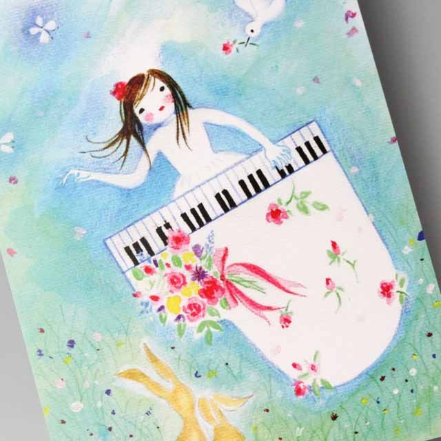 Shizuka Karasawa 絵葉書 音楽の花束 音楽雑貨 音楽グッズ