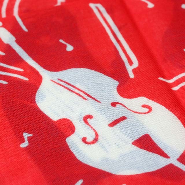 えあわせ 手染めハンカチ 《夢みる楽器》 251565 音楽雑貨