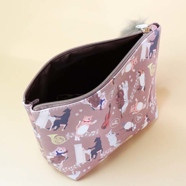 Cat Symphonica しっぽの舟形ポーチ 音楽雑貨 音楽グッズ