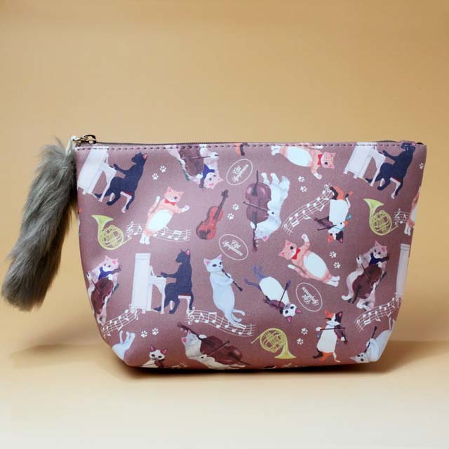 Cat Symphonica しっぽの舟形ポーチ 音楽雑貨 音楽グッズ