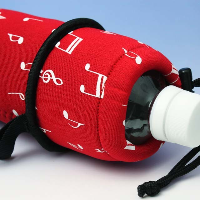 ウェットスーツ素材 ペットボトルカバー 音符 音楽雑貨 音楽グッズ