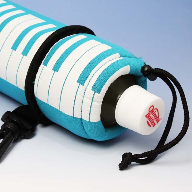 ウェットスーツ素材 ペットボトルカバー ピアノ鍵盤 音楽雑貨