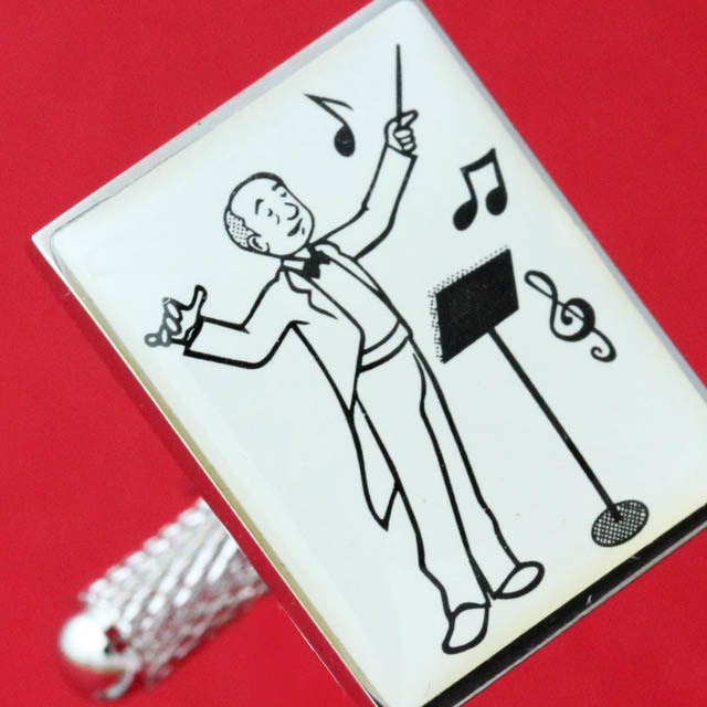 舶来 カフスボタン コンダクター 指揮者 音楽雑貨